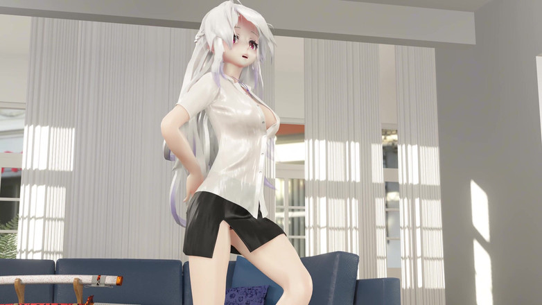 MikuMotion: [mmd] Džinská kancelářská dáma uniforma