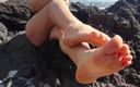 ExpressiaGirl Blowjob Cumshot Sex Inside Fuck Cum: Толстая нога на пляже от сексуальной тинки в купальнике