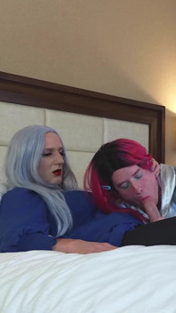 Gorgeous Femboy Goddess Gets Blowjob From Trans Kelsey Masters - Compilation 2
