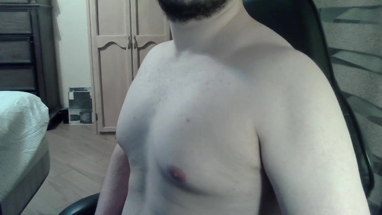 Himbo_Fox: Muscular Jock Flexes His Muscles on Can