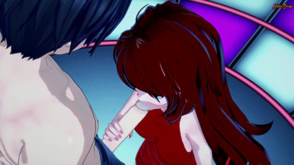 Hentai Smash: Подруга сосет хуй перед толпой и глотает его сперму. Хентай в пятницу вечером
