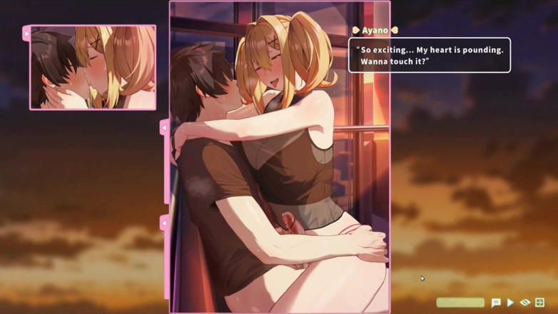 NSFWOtaku: Hentai Game - Summer Clover - Ferris Wheel Sex - Fucking the Blonde...