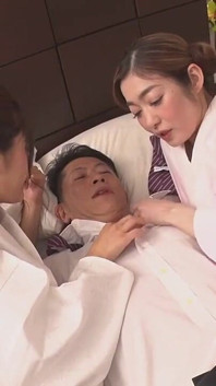 Reverse 3p Harem Reunion with Bewitching Classmates in Kimono Rion and Ryu Enami