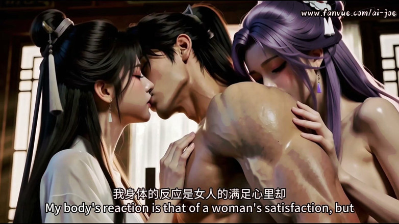 AI-JOE: Genderbend Cultivator Ep2 Slow Fuck + Stepsister Gropes Huge Tits with...