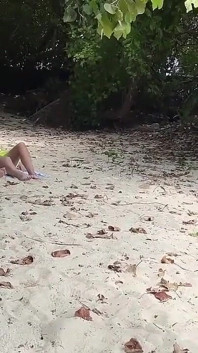 Pervert Jerks off Busty MILF and Her Stepdaughter and Cums on Their Faces While They Sunbath