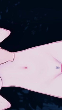Hentai Girl Having Fun with Her Byfriend at Night in Park