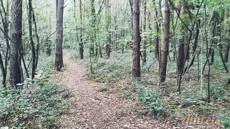 Amreis: Hot Extreme Forest Masturbacja spust w Slomo