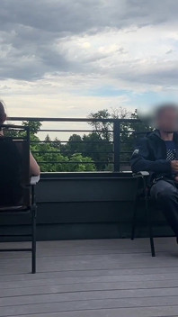 Dickflash telhado café aventura goza dentro
