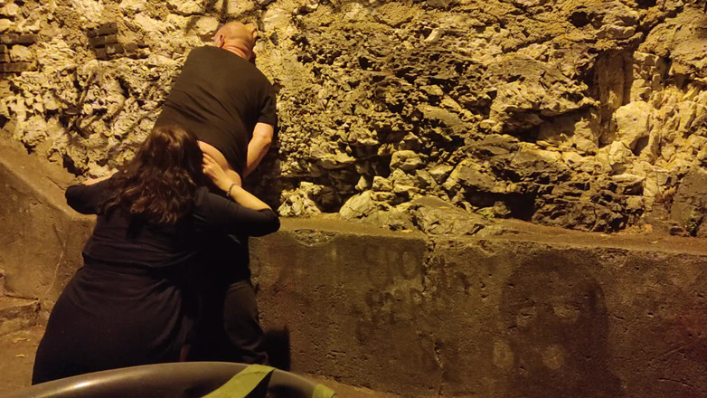 Toilet Mommy: Stepmom Rimming Her Stepson's Hairy Ass and Make Him Cum