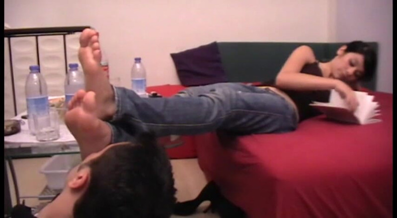 Foot Girls: She just does not care