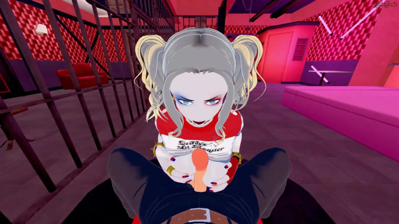 Hentai Smash: Jij pov neukt Harley Quinn in een sekskerker, berijdt je...