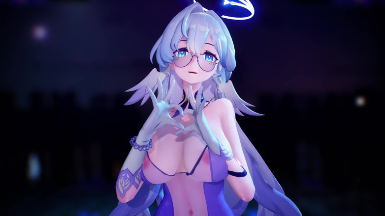 MikuMotion: [mmd] Robin Queencard Transparent Open Swimsuit Anal Plug Big Shake;...