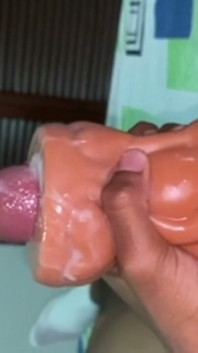 25 Minute Thick BBC Fleshlight Fucking Until Massive Cumshot Black20one