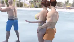Kalp sorunları - sevgili üvey annem Amelie Beach sinsi seks