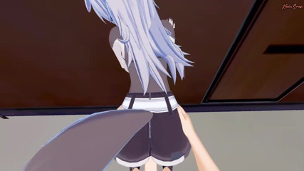 Hentai Smash: Loona wird gegen eine wand gefickt, bevor sie einen schwanz...