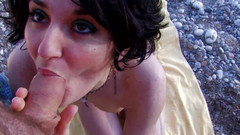 Real Home Made: Ogromny kutas wysysających cipkę jebanie i palcami na plaży