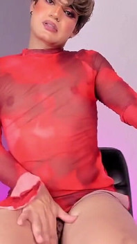 Toques Femins Sissy Fofos Convidando Sua Língua