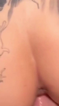 Fucking on POV the Tattooed Big Ass of Melania Dark