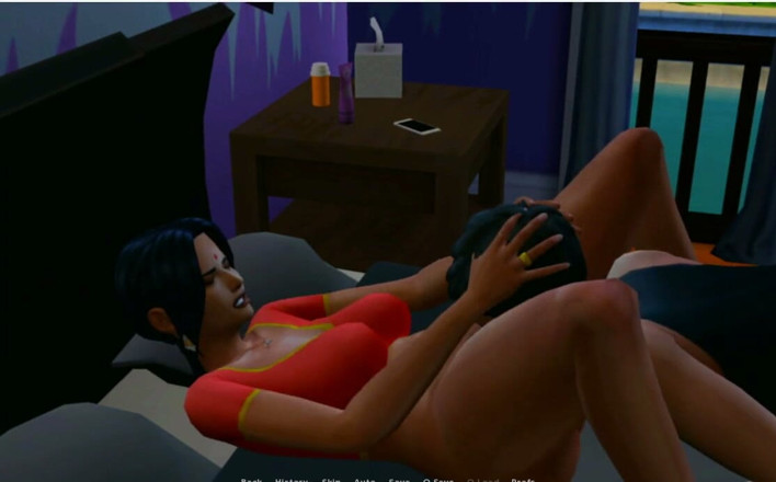 XXX Games Bunk: Insimology - اللعب - لعب الأدوار - ساري - خادمة ديسي تمارس الجنس مع ربيب المالك في السرير