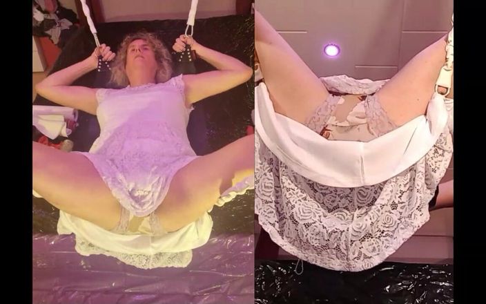 TSLillySophie: TS lilly sophie fleshlight đụ trong sling và xuất tinh