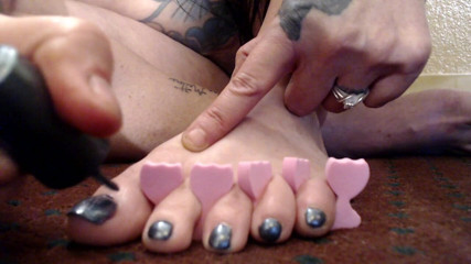 Abby Anna: Pintura de mis uñas largas naturales