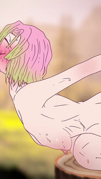 Mitsuri uwodzi swoją ogromną cipkę! Porno Demon Slayer Hentai Cartoon 2D Anime