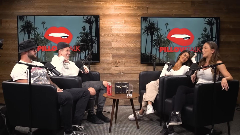 Pillow Talk: Cherie Deville Hooks up with Sara Rose in Podcast Studio