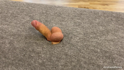 AnnyCandyPainboy: The girl jerks off the guy, squeezes the dick and...