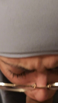 Close up Blowjob with Glasses Mia Niqab