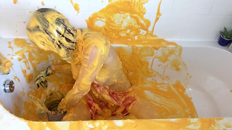 Lily kink: Nacho PVCエプロンとシャワーと清掃機能付き