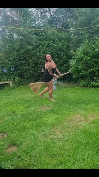 Me Just Being an Idiot Again!! Flying My Broom
