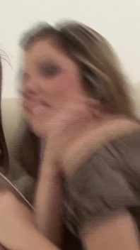 Two Sexy Teens Eat and Please Their Hairy Pussies with Toys on the Sofa
