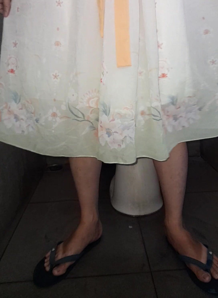 Naomisinka: Crossdresser Cum Wearing Cute Chinese Hanfu Dress