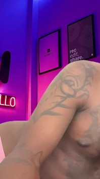 Ebony Solo Tease in Tight Thong - up Close & Personal