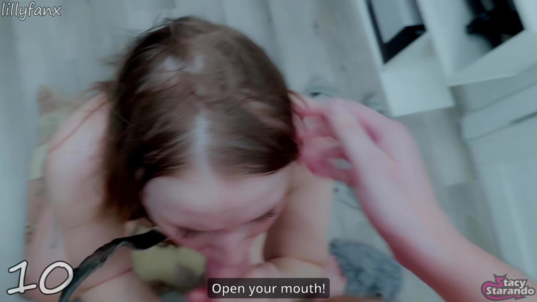 Stacy Starando: 얼굴 사정 모음집 - 내 얼굴과 혀에 엄청난 부하! - 풀 영상