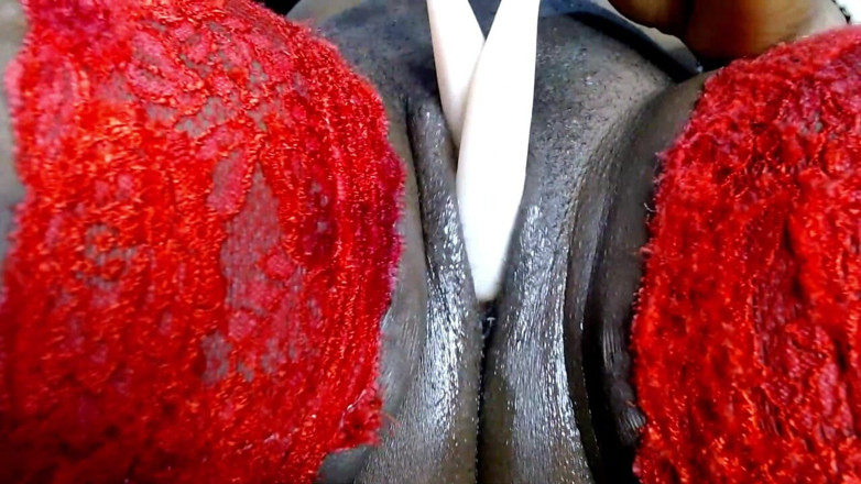 Maeling: Bitch Shoved in Pussy Doll as Sex Toy - Two