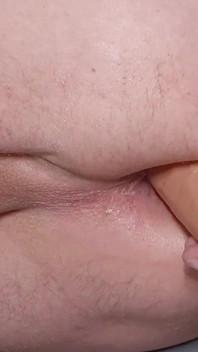 Extrem närbild dildo anal creampie