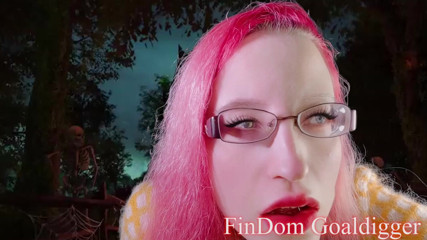 FinDom Goaldigger: Halloween nuts transformace penisu
