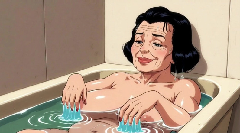 AI Porn: Ai nua amadurece na banheira