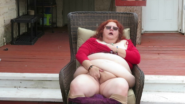 BBW nurse Vicki adventures with friends: Oh fun on my patio in my new boots doing...