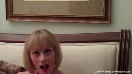 Wicked Sexy Melanie: Horny stepmom is blowing hard cock in POV