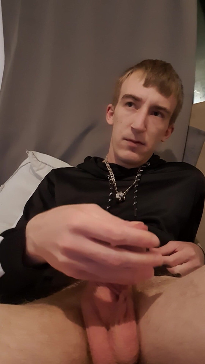 Adamross: Young Looking Horny Twink Home Alone with Massive Floppy Cock