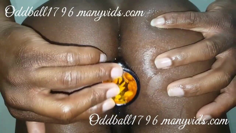 Oddball1796: Butt plug booty shaking ass slapping Oddball1796