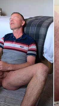 Twitching Orgasm Ass Hole with Cum Dripping - Split Screen View