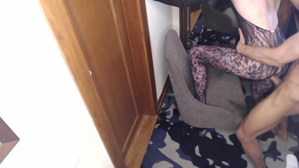 MaskCouple: Sat like a madwoman and sucked his dick.