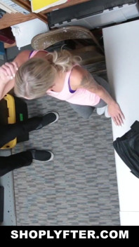 Petite teen pounded for not paying the items