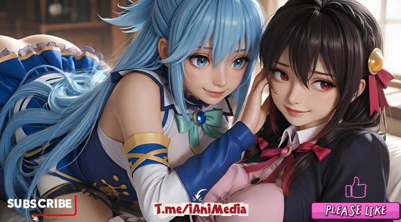 Iani media: Sfw Aqua and Yunyun From Konosuba Soft Show Touching and...