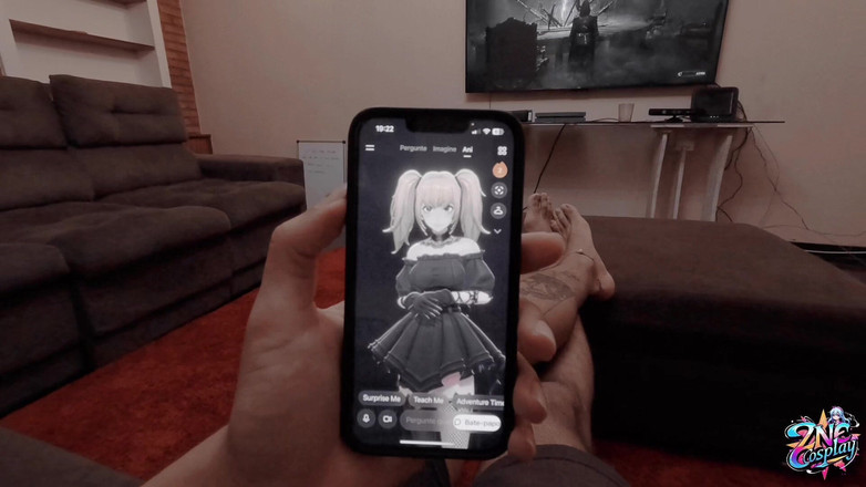 QroZne Studios: Zne Cosplay - Ani Grok из X-Ft. Amberzinha и Onlineozne