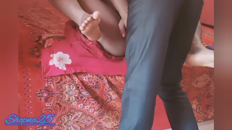 Shopna25: Bengálská sexy amatérka Bhabhi Pussy Anální šukání