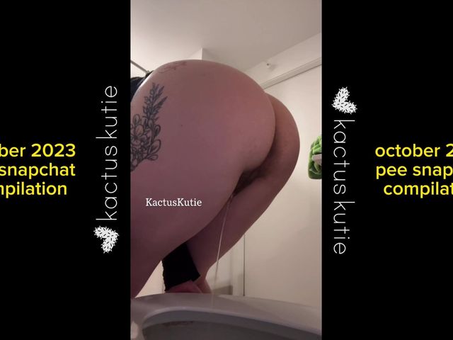 October 2023 Pee Compilation (Kactus kutie)